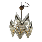 Lustre à tiges en verre de Murano années 1970