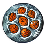 Hand-painted oyster plates - Plates from Pornic, France