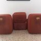 Ensemble 2 chauffeuse et 2 ottomans vintage Pierre Cardin années 1960/70