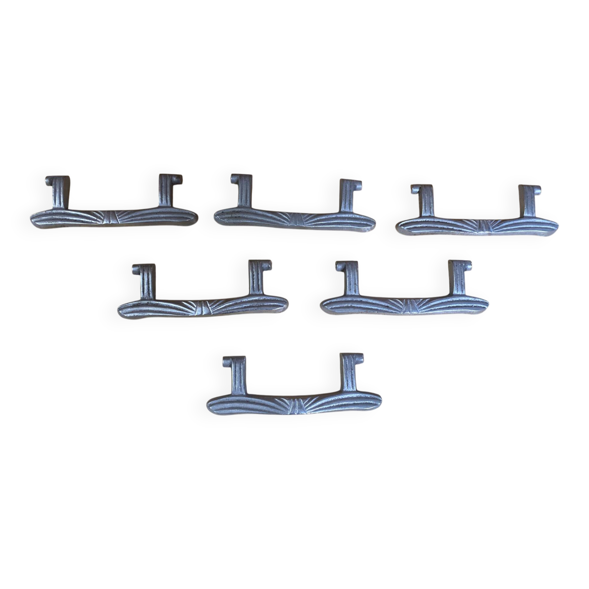 Art Deco Furniture Handles JCR Jean Charles Raymond Chrome Metal Fran
