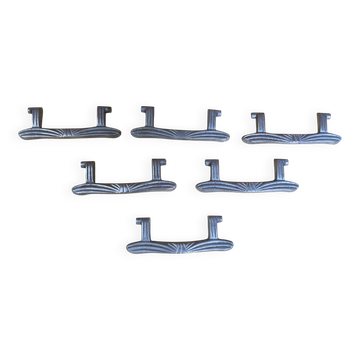 Art Deco Furniture Handles JCR Jean Charles Raymond Chrome Metal Fran