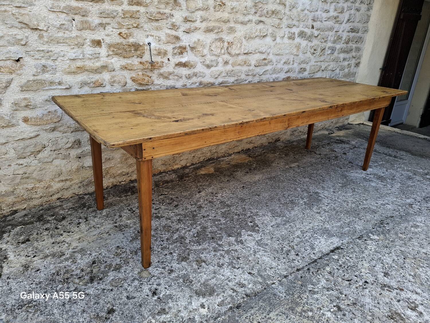 Fir farm table 251 x 85