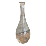 Antique crystal carafe - chiseled grape