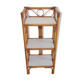 Chevet ou table d'appoint en osier