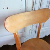 Set of 2 wooden bistro chairs