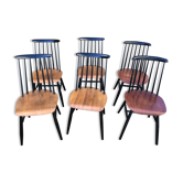 6 chairs fanett by Ilmari Tapiovaara