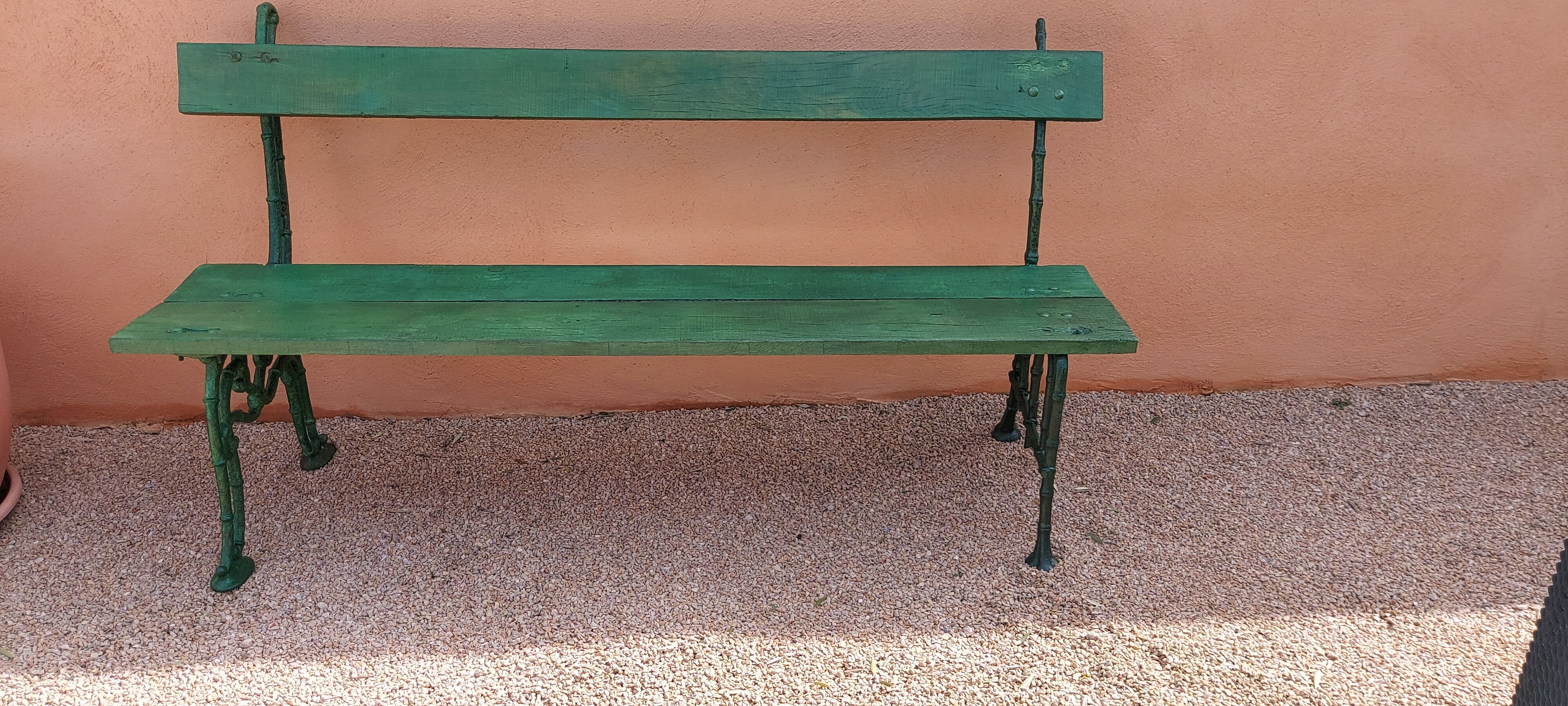 Outdoor garden bench 1900s
