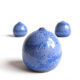 Trio de céramiques bleues Antonio Lampecco