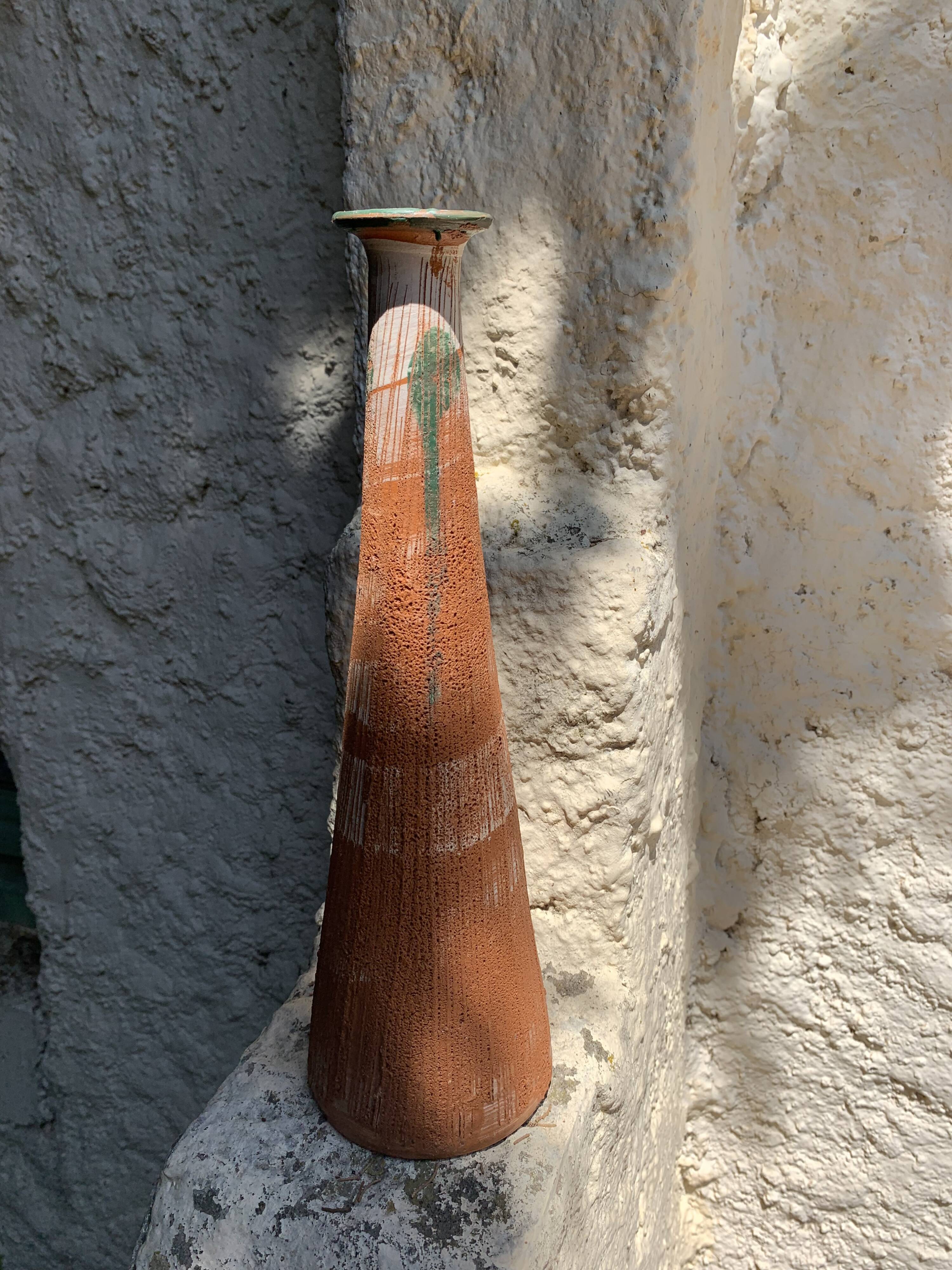Large terracotta vase