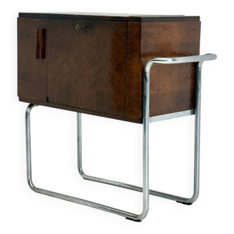 Italian walnut bar cabinet by Cova Milano