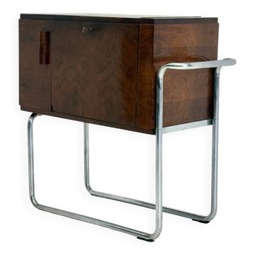 Cabinet bar en noyer italien par Cova Milano