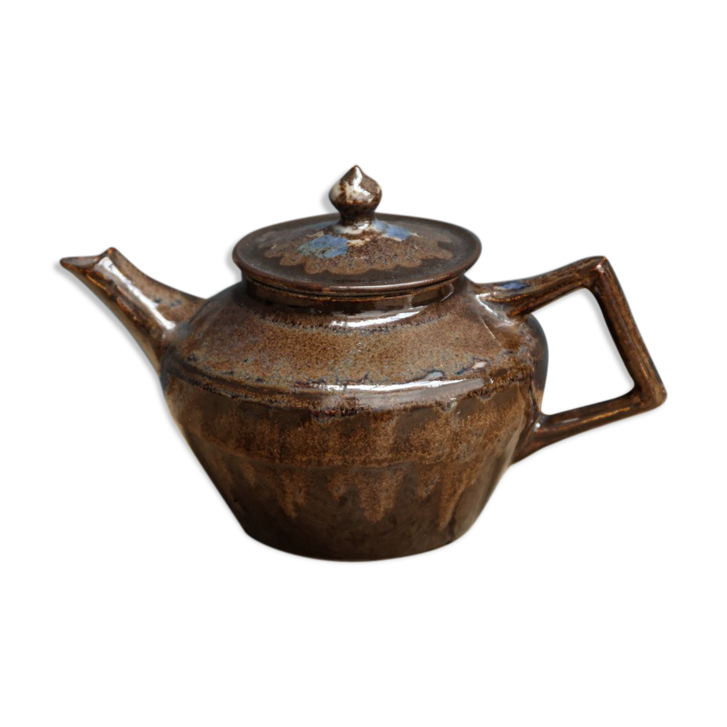 Glazed sandstone teapot