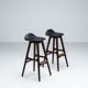 Tabourets de bar "OD61" d'Erik Buch, Oddense Mobler, Danemark, 1965.