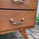 Vintage chest of drawers with tapered legs