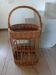 Vintage rattan bottle basket