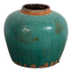 Antique turquoise green vase (circa 1820) #44