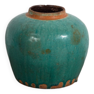 Antique turquoise green vase (circa 1820) #44
