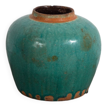 Vase ancien vert turquoise (vers 1820) #44