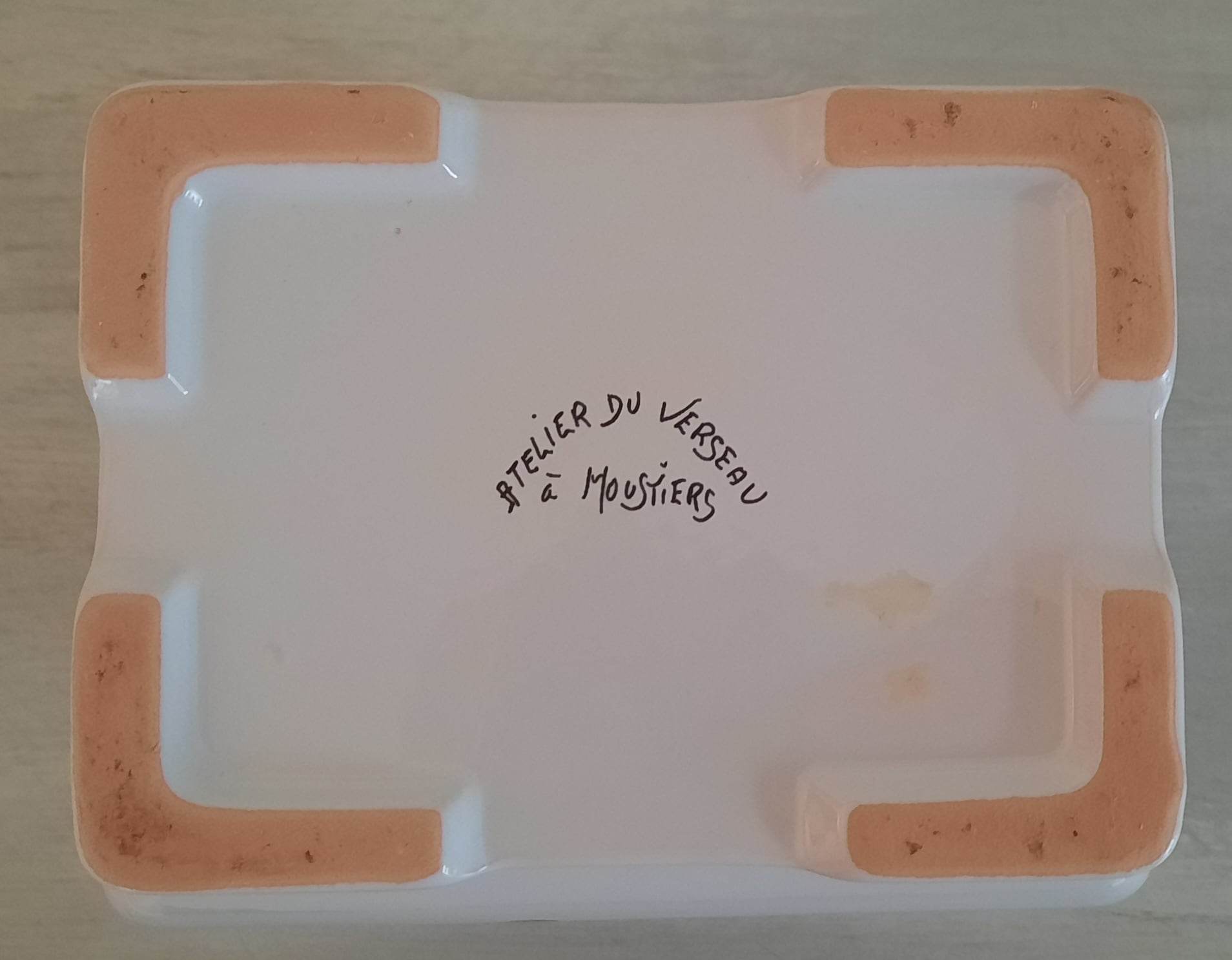 Apothecary pot "Rosemary" in faience of Moustiers