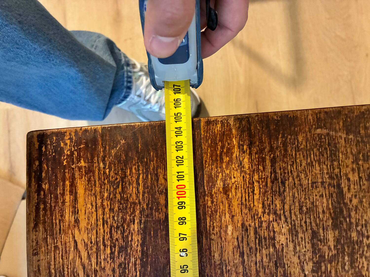 Coffee table in wood and ceramic tiles, Vallauris style