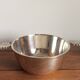 Silver metal bowl