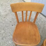 Set de 5 chaises bistrot anciennes