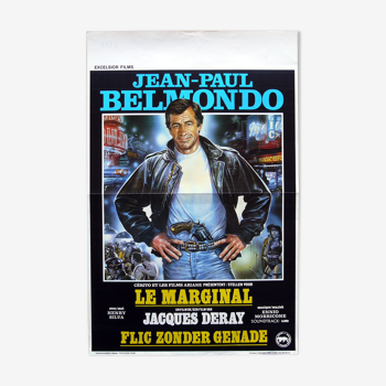 Original cinema poster "le marginal" jean-paul belmondo