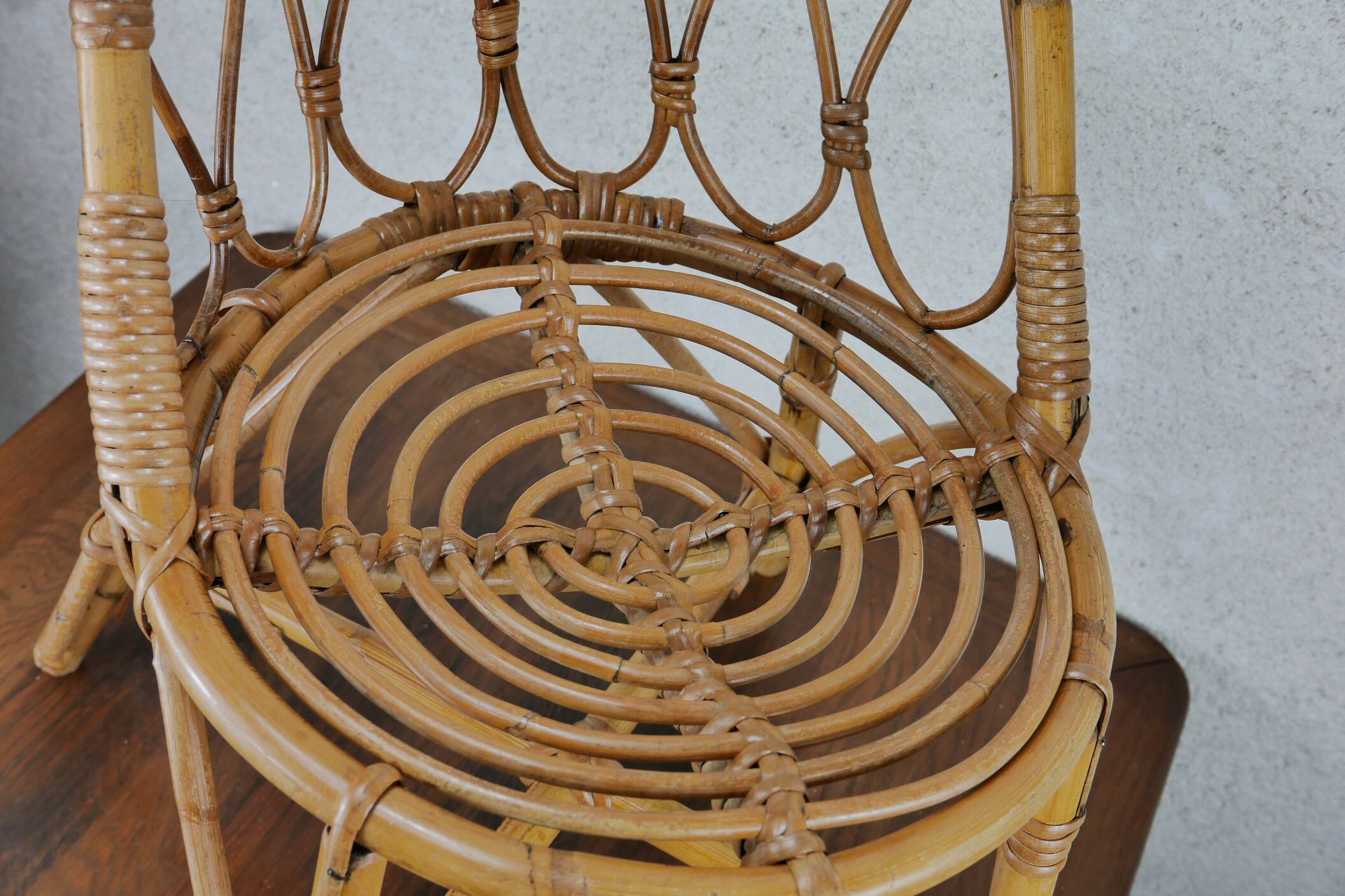 Children's rattan chair
