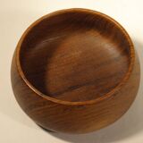 Teak storage cup