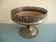 old silver-plated metal bowl cup shabby chic
