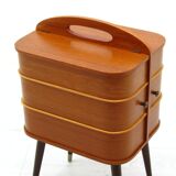 Coffre de rangement danois en contreplaqué, années 1970