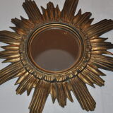 Golden sun mirror made in Italy 70