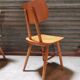 Set of 5 all-wood chairs published by Ton 1960