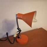 Bedside lamp articulated desk 1960 orange