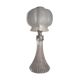 Lampe art deco en verre moulé