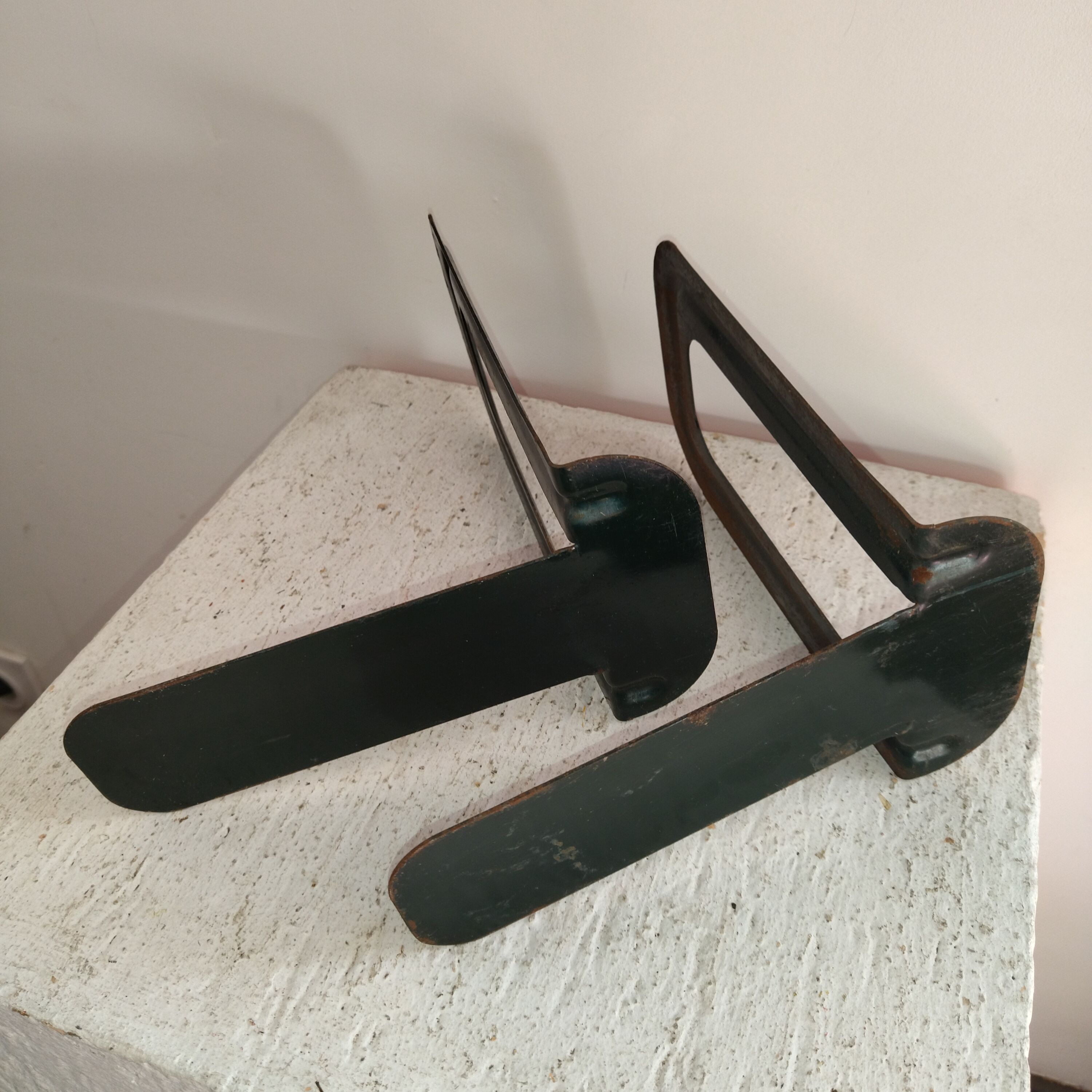 Pair of bookends 50 years fat ravel Clamart 50's bookends