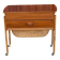 Modern Danish teak and wicker storage trolley, 1960s