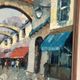 Original Swedish Oil on Canvas –“Market Alley” by B. Komino – Signed – Vintage & Framed –57 × 61 cm
