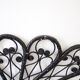 Black peacock rattan headboard