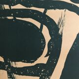 Bram van velde, mp 023, 1963. original lithograph signed in pencil