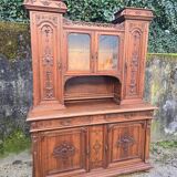 Important two-body buffet in carved walnut – Renaissance style