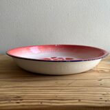 Enamelled dish vintage flowers