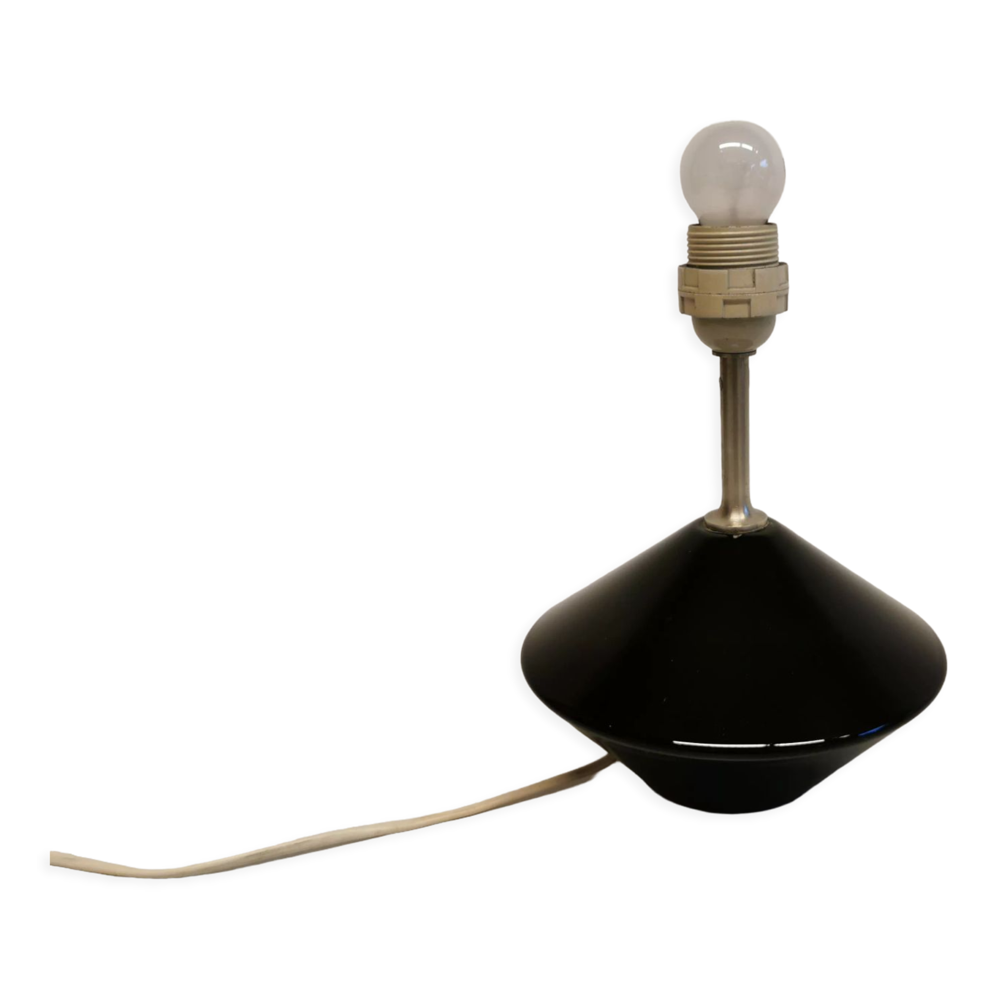 Royal Copenhagen Table Lamp made of hard pressed black glass