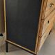 Small chest of drawers in bamboo and rattan.