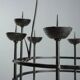 Lustre en fer forgé par Alberto Gerardi