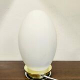 EGG Lamp 1960 in glass in Murano Opalino