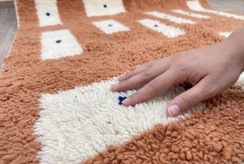 Authentic traditional handmade Berber rug 2/3 m