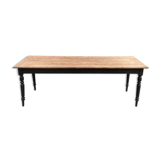 Old farm table feet turned