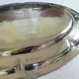 Grand plat ovale en métal argenté Wiskemann (Belgique - Bruxelle)