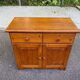 Commode buffet scandinave 2 portes et 2 tiroirs en bois massif pin 97cm